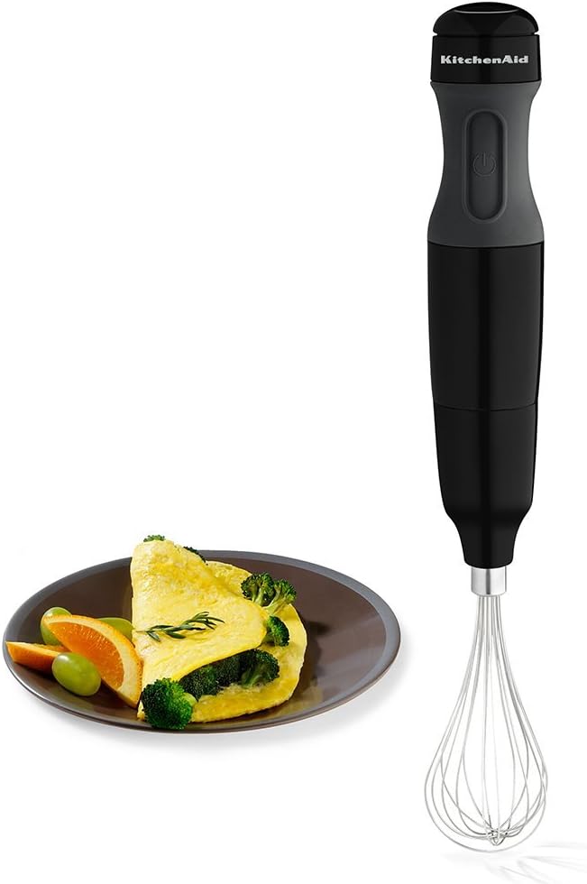 KitchenAid KHB2351OB 3-Speed Hand Blender - Onyx Black (Renewed)