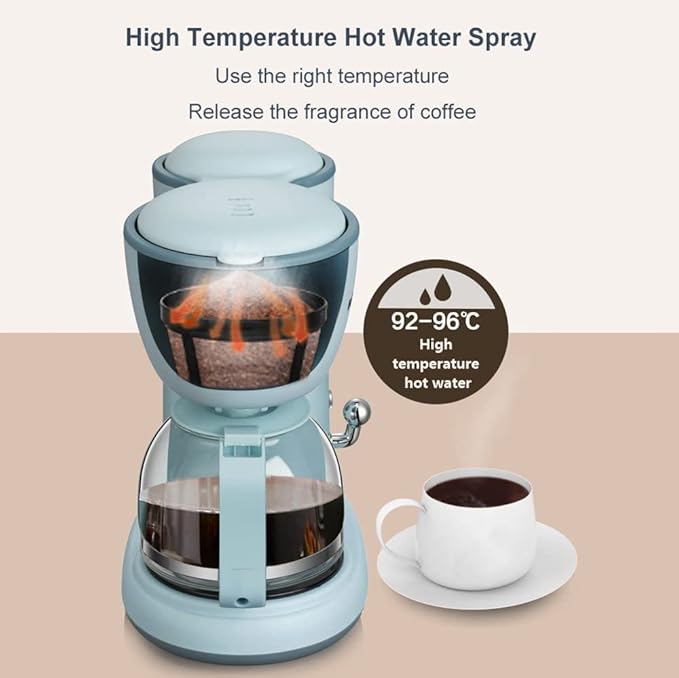 Household American Coffee Machine American Drip Type Coffee Maker Tea Pot 600ml Capacity The Concentration is Adjustable Continuous Heat Preservation