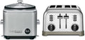 Cuisinart 8-Cup Rice Cooker and 4 Slice Toaster Oven Brushed Stainless