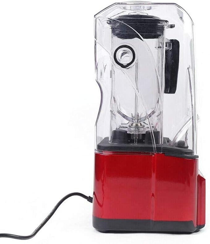 Commercial 110V Commercial Smoothie s 2.2 Liters Professional Touch Countertop with Shield Quiet Sound Enclosure Fruit Juicer Milk Shake Machine (2.2KW/26000RPM)
