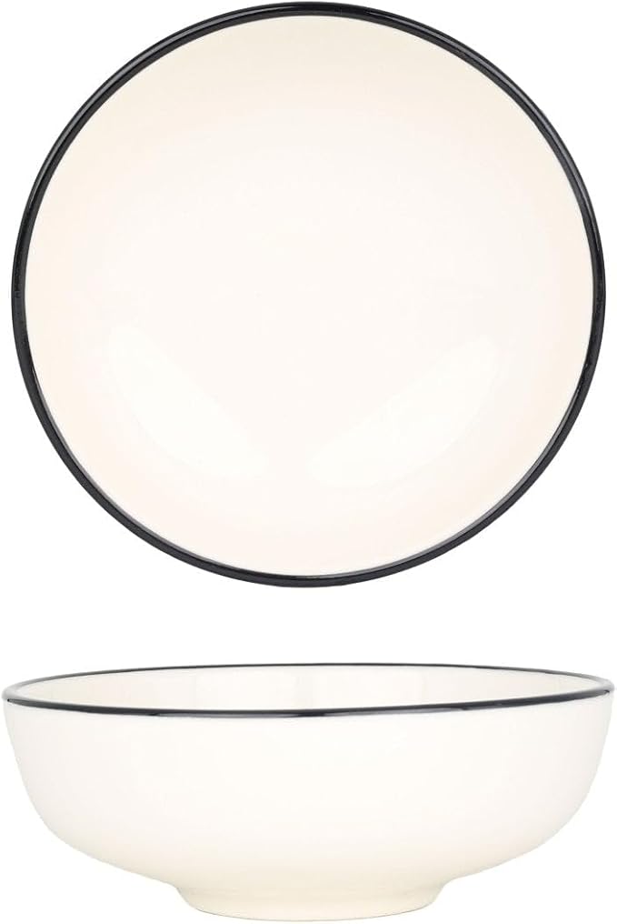 Dinnerware sets - Black Line - 24 pieces - 6 People - Porcelain