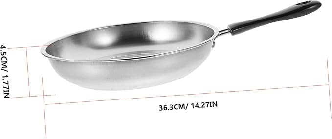 Unomor 1Set Stainless Steel Cookware Set Soup Pot Noodles Pot Frying Pan with Handle Versatile Kitchen Cooking Home Hotel and Restaurant Use