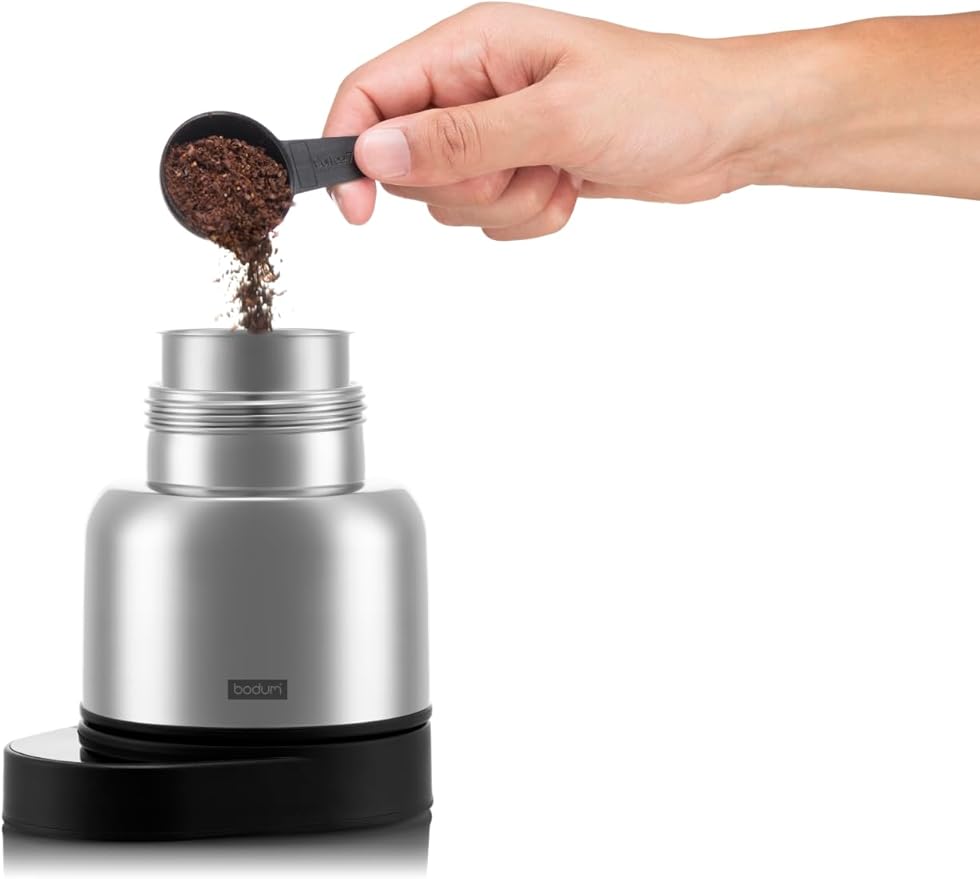 Bodum 17oz Chambord Electric Espresso Coffee Maker Plastic Carafe w/Wi-Fi Control &amp Programmable Timer Polished Stainless Steel