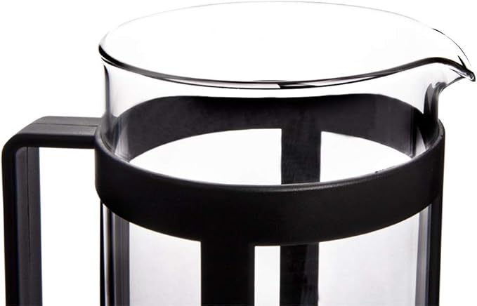 Any Morning Large French Press Coffee Maker Coffee Maker French Press 34 oz Coffee Press Glass French Press For Tea and Travel 16 Cup Coffee Maker For Camping 16 Espresso Cups 34 Oz Black