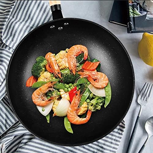3Pcs Cookware Set Wok Frying Pan Saucepan with Lid Pots Pans Set Maifan Stone Nonstick Egg Pan Cooking Tools