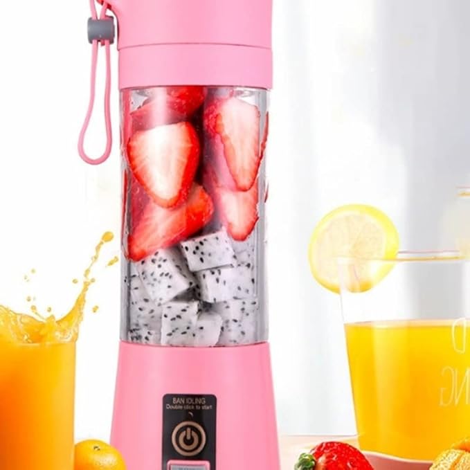Portable Electric Juicer Fruit Milkshake Mixer Juicer Cup Rechargeable USB Multifunction Automatic Small Electric Juicer/415 (Color : Purple) (Green)