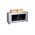 2-Slice Toaster - 6 Browning Levels Reheat/Defrost Removable Crumb Tray Easy to Clean Stainless Steel
