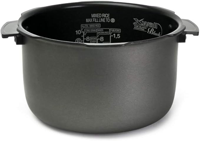 CUCKOO High Pressure Rice Cooker 10-Cup Uncooked / 20-Cup Cooked with Nonstick Inner Pot Large Rice Maker with 13 Menu Options and Steam Plate Fuzzy Logic Tech Auto Clean Black (CRP-PK1001S)