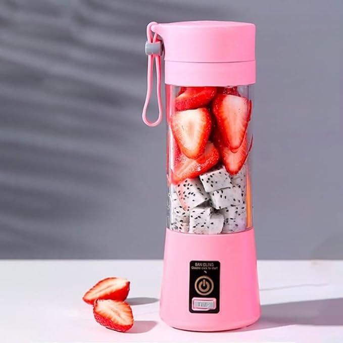 Portable Electric Juicer Fruit Milkshake Mixer Juicer Cup Rechargeable USB Multifunction Automatic Small Electric Juicer/415 (Color : Purple) (Green)