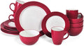 Tableware Set Of Plates Dinner Sets 16-Piece Stoneware Dinnerware Set Food Plate Ceramic Dishes To Eat Dish(D)