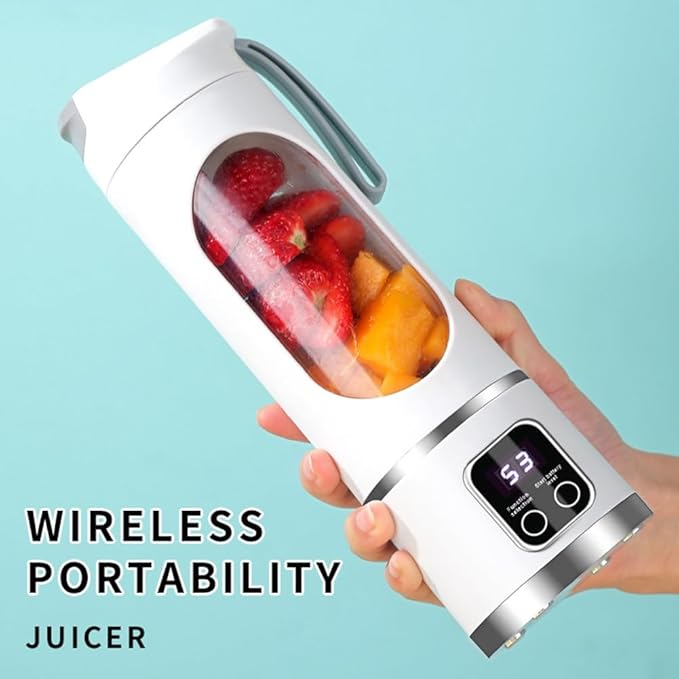Portable Blender Electric Juicers Fruit Mixers USB Rechargeable Smoothie Mini Blender Personal Juicer 12 Cutter 3Gears A