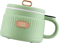 1.6L Electric Rice Cooker for Noodles and Soup Cooking for 1-3 People Beige(Green)