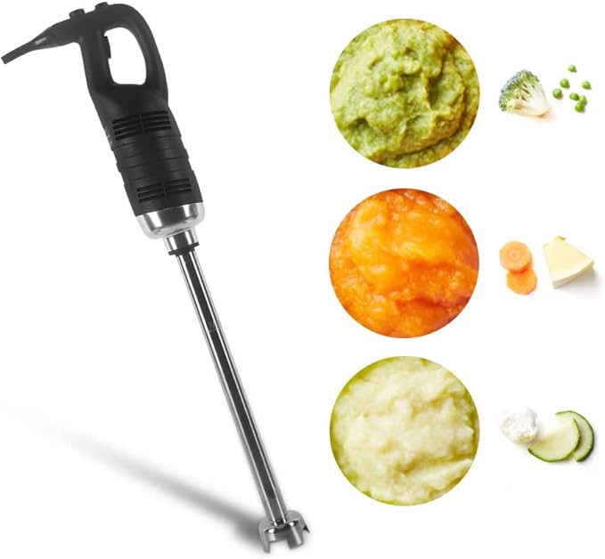 Commercial 850W Hand Blender Variable Speed Electric Stick Blender with 550mm Stick Electric Mixing Soups Sauce 8000-18000RPM