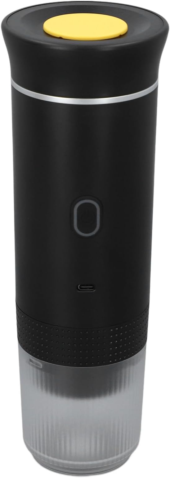 Portable Coffee Machine 15 Bar Mini Electric Maker Self Heating Hand Make Convenient and Versatile Usb C Car Charger Compatible with Ground Ns Capsule for Camping Hiking Office