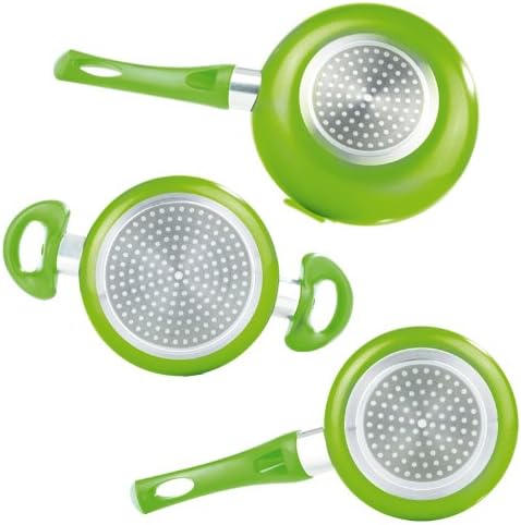 Compact Cooking and Frying Set Green