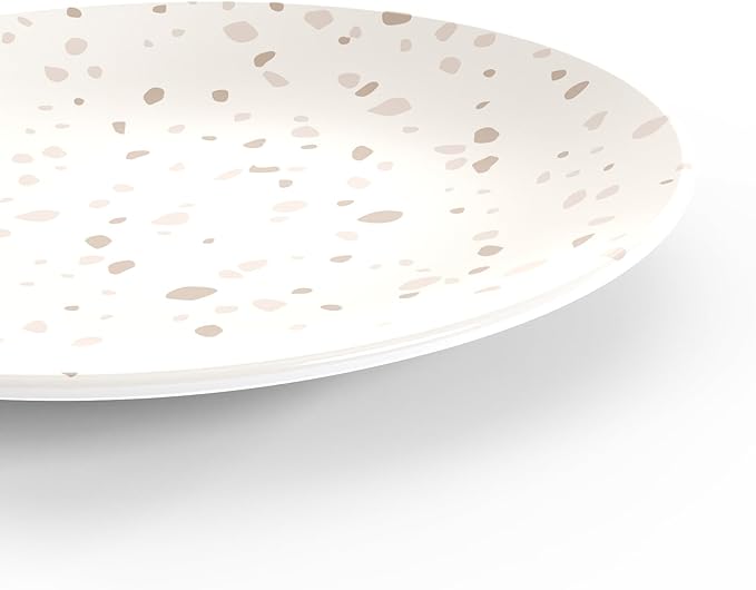 TervisHome Melamine - 12-Piece Dinnerware Set | Sandstone Collection | Durable Stoneware-like Quality Dishwasher Safe Perfect for Indoor and Outdoor Use