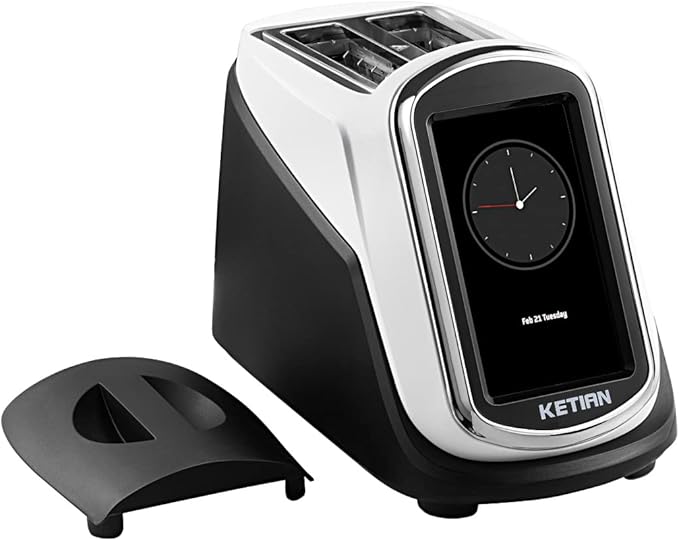 2 Slice Touchscreen Toaster2 Wide SlotsSmart Bread Toaster for Bagel English Muffins Toast Pastry Waffles Bread Customize Toasting TimeHave a Quick Look120V 1400W