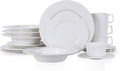 Stone Lain Sylvie 20 Pieces Bone China Dinnerware Set White