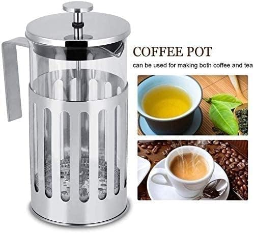 French press coffee maker(1000ml)304M stainless steelHigh borosilicate glassFour layer filtration systemno groundsone color(600ML)
