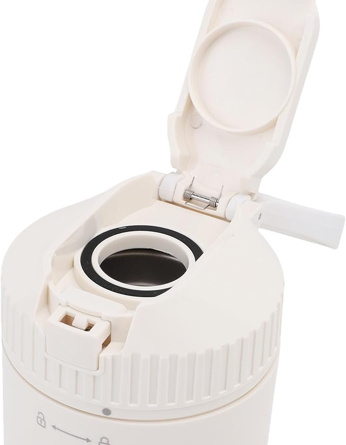 Portable Smart Temperature Control 100W 21Bar Capsule Coffee Maker for Car Camping (White)