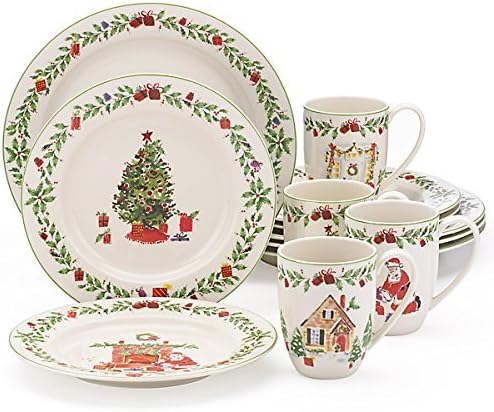 Lenox Holiday Illustrations 12 Pc Dinnerware Set