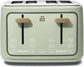 Four-slot Digital Touch Display Toaster with LED Countdown Extra Wide Self-Adjusting Slots Powerful Even Toasting (Sage Green)