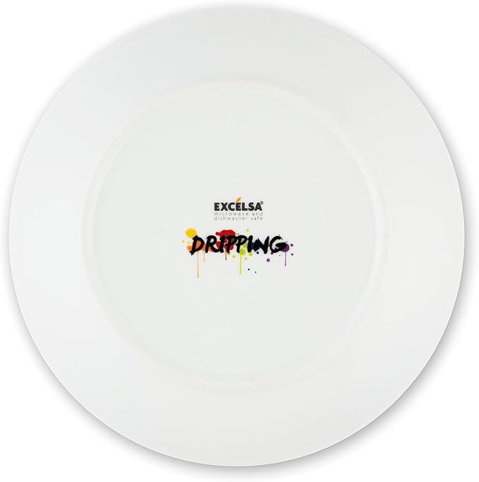 Excelsa Dripping 18-Piece Dinner Set Porcelain