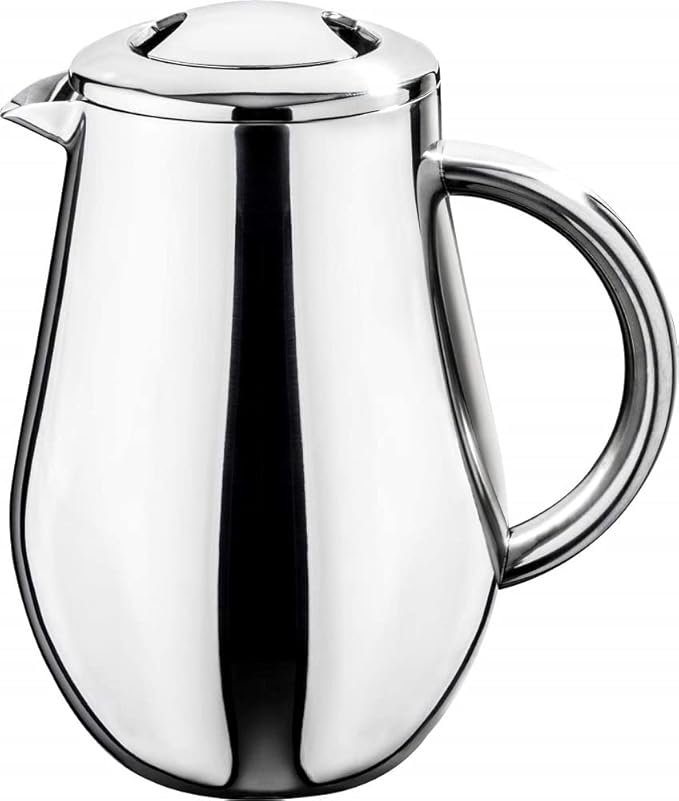 Wilmax WL-551008/1C Double Walled Coffee Maker Stainless Steel Capacity 1000 ml