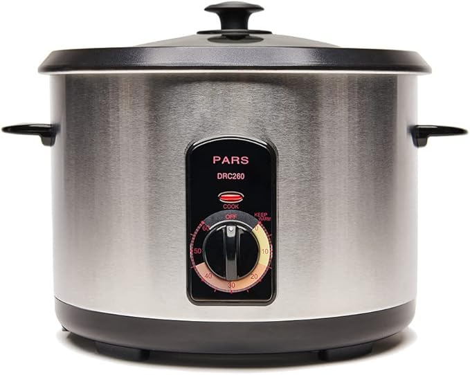 Pars Automatic Persian Rice Cooker - Tahdig Rice Maker Perfect Rice Crust 20 Cup