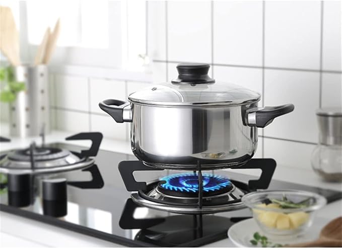 Solid 3pcs cookware Set Stainless Steel Glass lid Stock Pot Kitchen Set Milk Stock Pot Universal hot Non Stick Pot