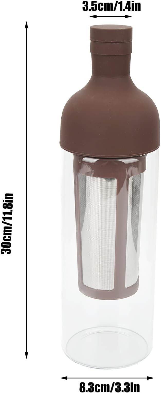 Cold Brew Coffee Maker 1000Ml Double Layer Glass with Stainless Steel Filter Cold Brew Coffee Pot for Home