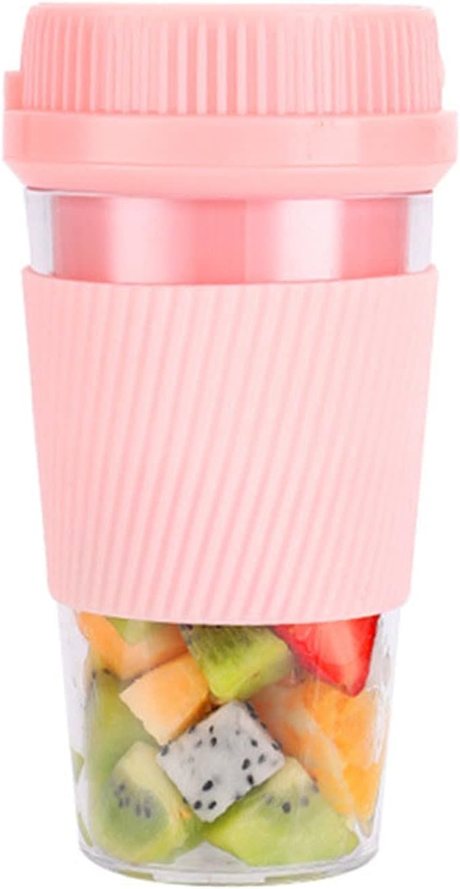 Portable Blender Cordless Personal Blender Juicer Mini Mixer Smoothies Maker Fruit Blender Cup with USB Rechargeable 250ml for Home Office Sports Travel Outdoors