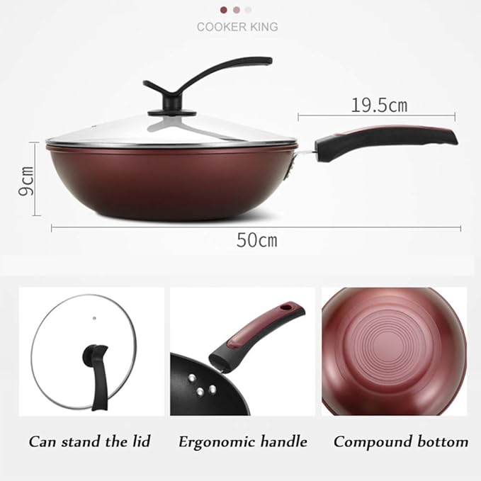 Cooking Pot Pots and PansDie-Cast Aluminum Non Stick Cookware SetsTower Induction Multifunctional Cooking Frying Pan Pots with Glass Lid and Bakelite Handles3Pcs
