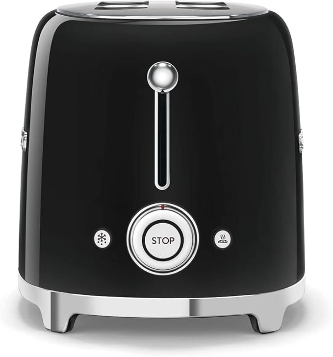 Smeg Retro Drip Coffee Machine and 2-Slice Toaster Bundle (Black)