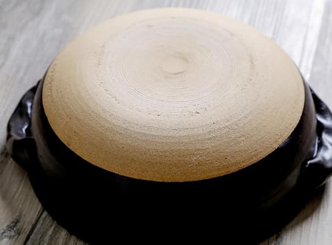 Donabe Rice Cooker and Claypot Cooking Pot Japanese Donabe Ceramic Casserole 2800ml Korean Stone Pot with Lid Dolsot Pot for Sizzling Meals Stoneware Clay Nabe Pot for Stovetop Stew1700MLB