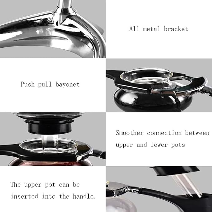 Modern Coffee Maker Tabletop Drip Coffee Maker with Thickened All-Metal Bracket Home Decor Flowing