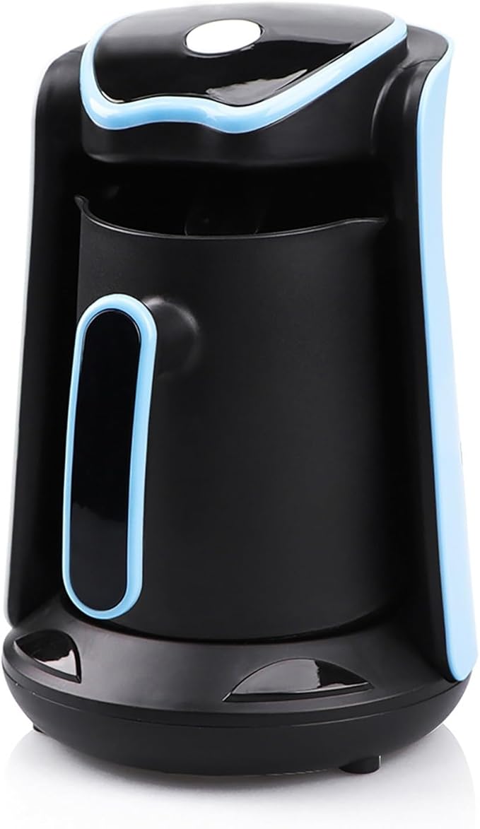 Electric Coffee Maker 600WTurkish Arabic Greek Coffee Pot Maker Brewer Coffee Maker Includes 17.6oz (500ML) 4 Cup Coffee Cups Automatic Shut-Off for Home Office