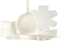 Pots and Pans Set Non Stick Dishwasher Safe with Lids Induction Kitchen Cookware Nonstick Cooking Set with Removable Handle Stain &amp Scratch-Resistant PFAS/PFOA Free15 Pieces