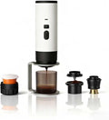 Portable coffee Maker15Bar USB-C Rechargeable Coffee Machine Electric Mini Coffee Maker for Camping Travel Car and Office (white)
