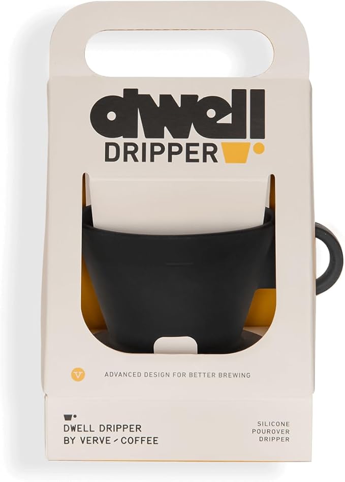 Verve Dwell Dripper Pour Over Coffee Maker Set Non-Electric Coffee Dripper Manual Brew Maker (Black)