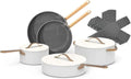 12pc Ceramic Non-Stick Cookware Set White Icing By Drew Barrymore Ceramic Cookware Set Kitchen
