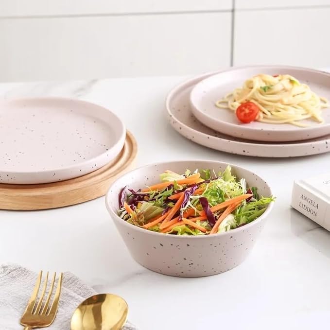 12-Piece Round Dinnerware Set Dishes and Plates Sets Dinner