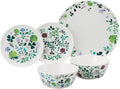 Narumi 96604-23169P Dinnerware Set Green Floral Cute Set for 2 5 Pieces Microwave Heater Dishwasher Safe Gift Box Included