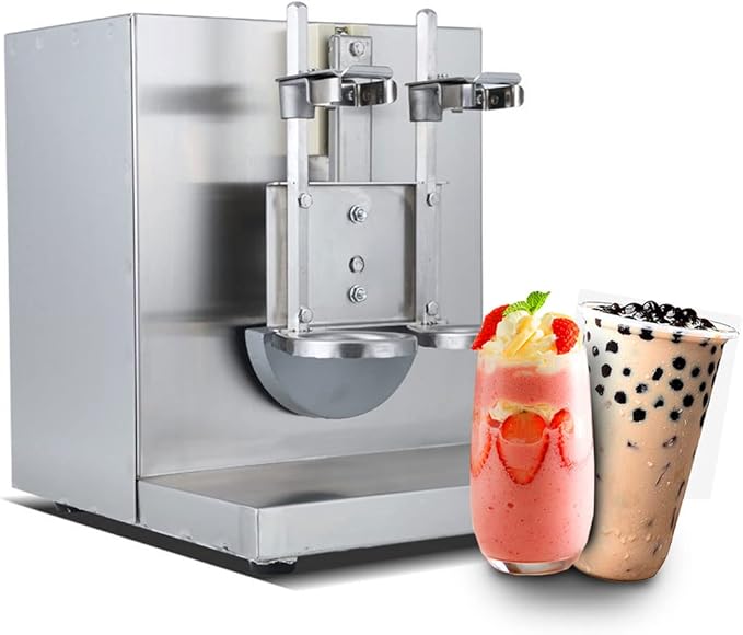 Commercial MachineElectric Milkshake Machine Double-Head Milk Shaker Machine 360° Commercial Blenders Stainless Steel Drink Mixer