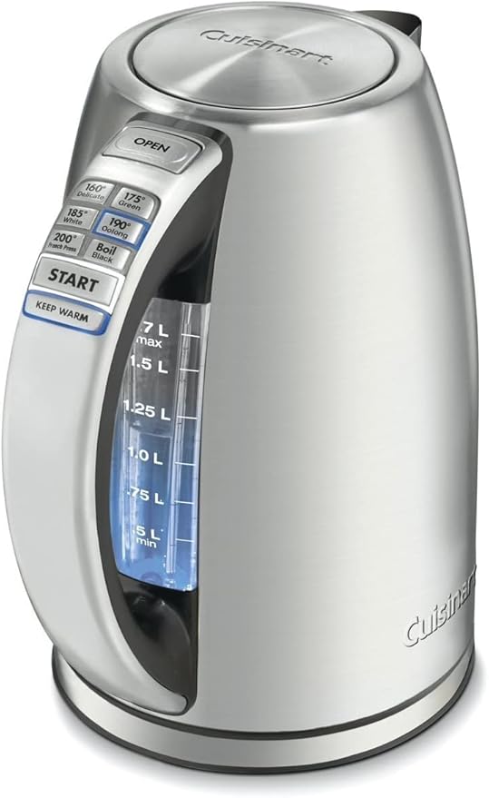 Cuisinart CPT-160 Metal Classic 2-Slice Toaster Brushed Stainless &amp CPK-17P1 Electric Cordless Tea Kettle 1.7-Liter Stainless Steel