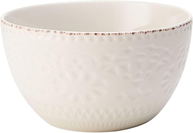 Pfaltzgraff Chateau Cream 16-Piece Stoneware Dinnerware Set Service for 4 Off White