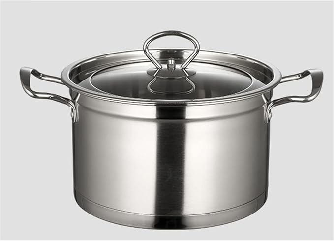 Cookware Set Stainless Steel Frying Pan Pot Soup Milk Pot Frying Pan Three-Piece Household (Color : A Size A (A