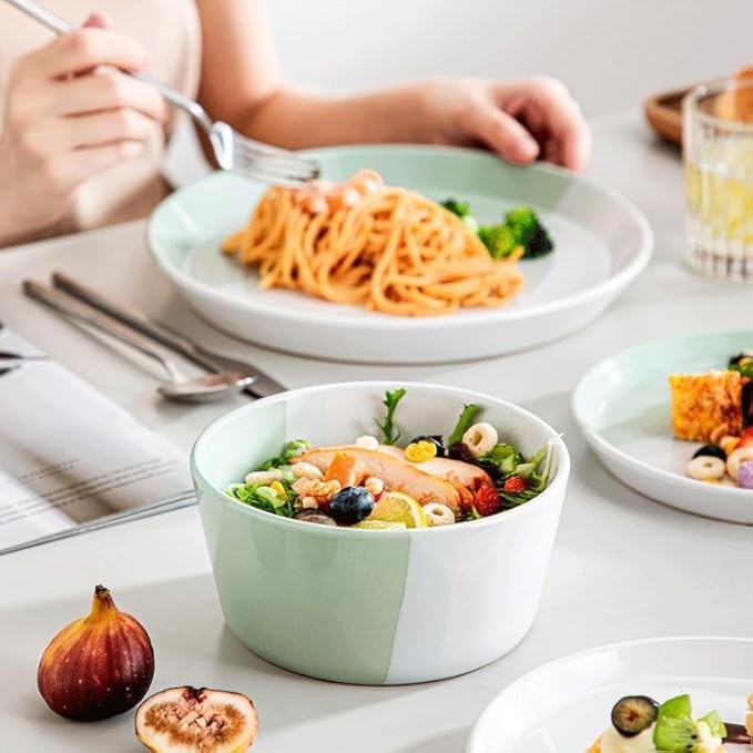 12 Piece Embossed Stoneware Tableware Set with Dinner Dessert Plate Soup Bowl Mug Service for 4
