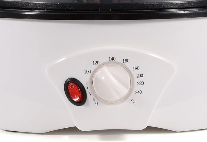 LOYALHEARTDY Electric Coffee Bean Roasting Machine Coffee Roaster Household Bean Roasting Machine Non-Stick Pan with Lights Out Device 110V 800W