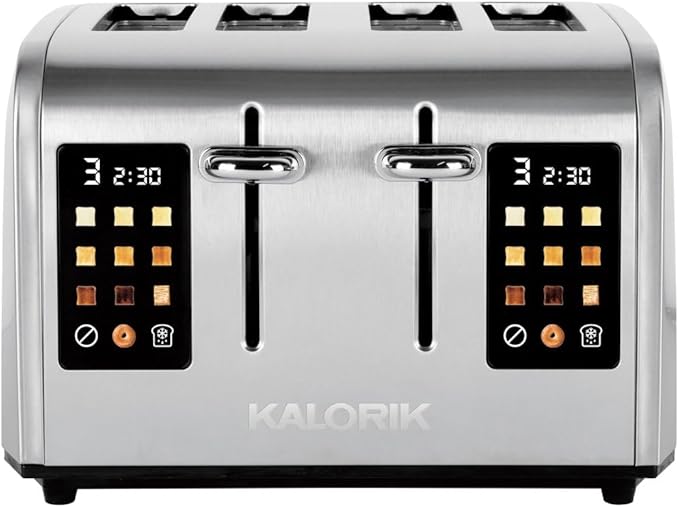 Kalorik® 4-Slice Toaster with Full Touch Screen Shade Selector